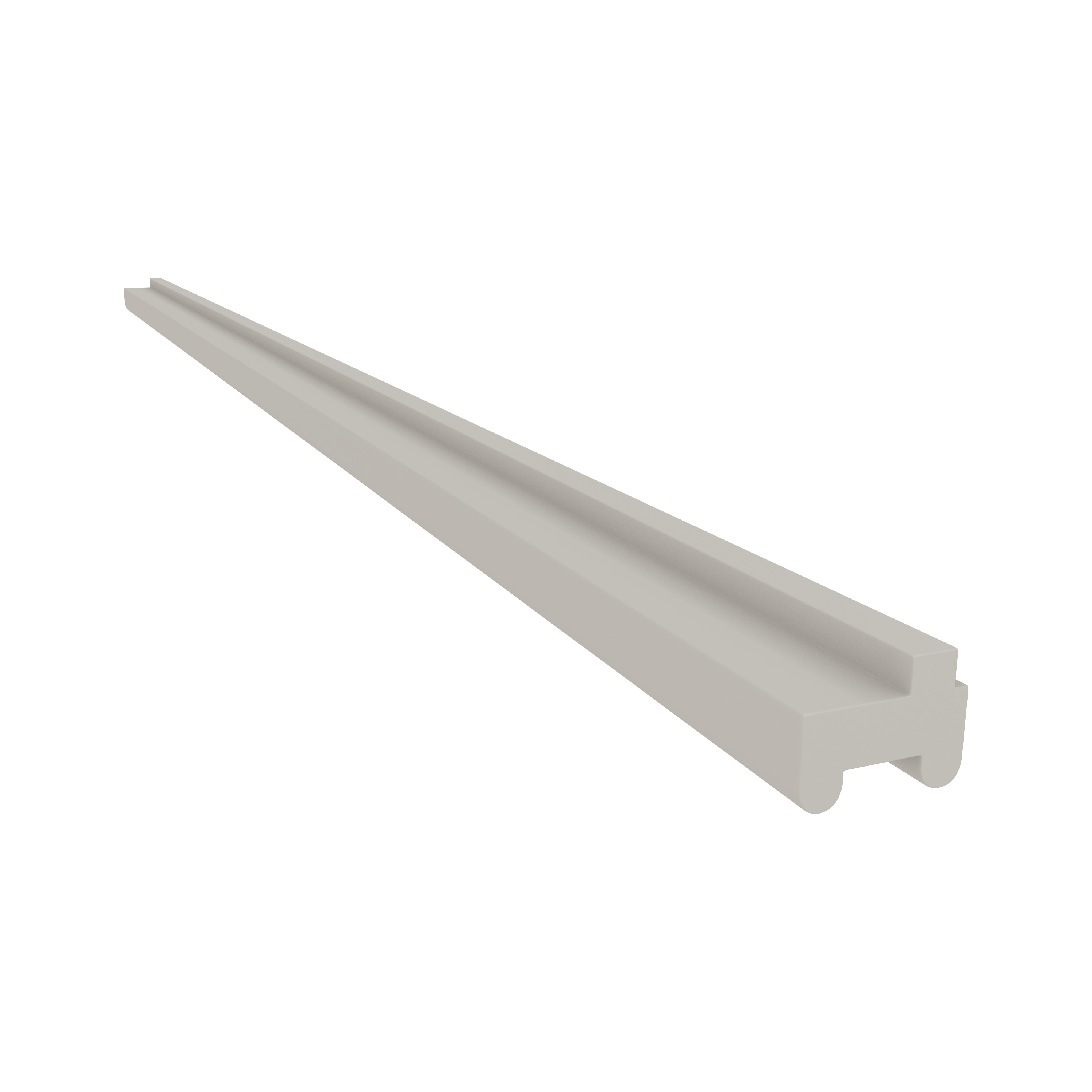 27LGDS Laguna Gray Double Shaker Light Rail Molding Trim Pieces