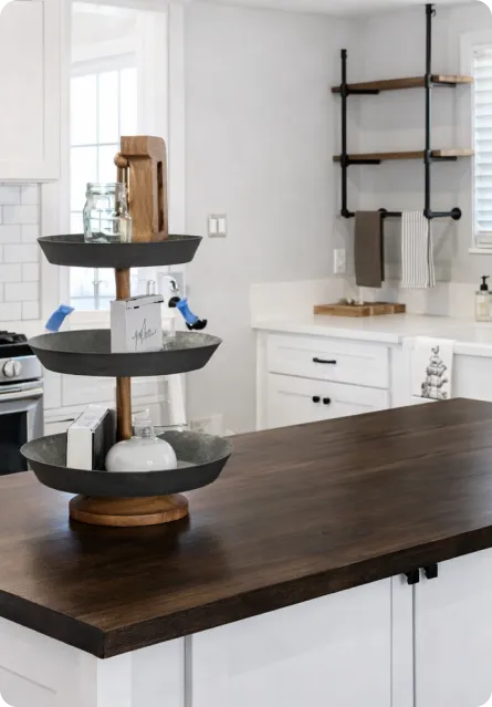 Hermosa Noir Black Shaker 1-1/4" Overlay Kitchen Cabinets