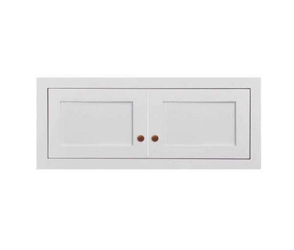 27" Wide Custom Color Stacker Inset Shaker Wall Cabinet - Single Door 12", 15", 18", 21"& 24" Tall
