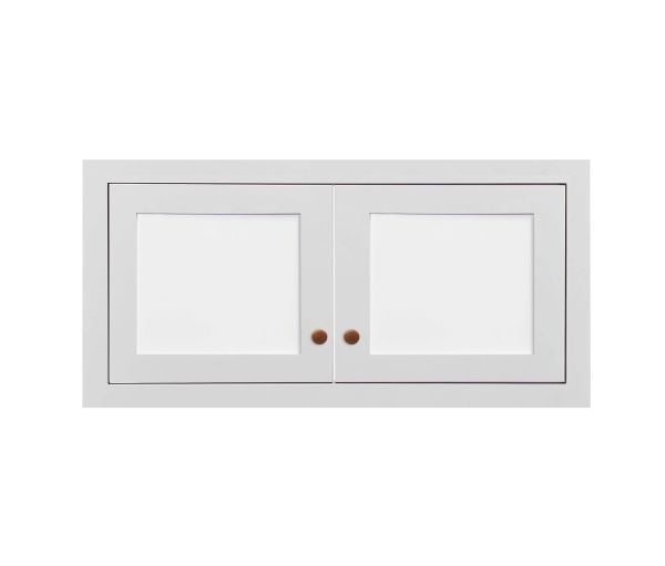 31" W 24" D Custom Color Glass Ready Inset Shaker Wall Oven Wall Cabinet - 12", 15", 18", 21" & 24" Tall