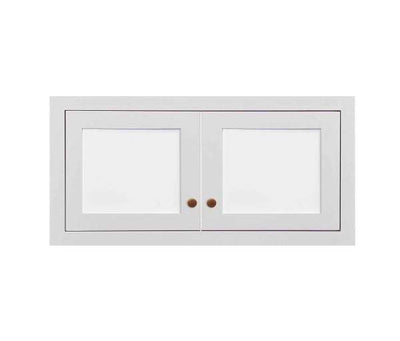 31.5" W 24" D Wall Oven Wall Cabinet Glass Ready - 12", 15", 18", 21" & 24" Tall Custom Color Inset Shaker