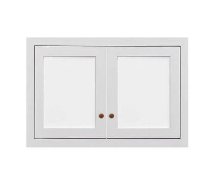 31.5" W 24" D Wall Oven Wall Cabinet Glass Ready - 12", 15", 18", 21" & 24" Tall Custom Color Inset Shaker