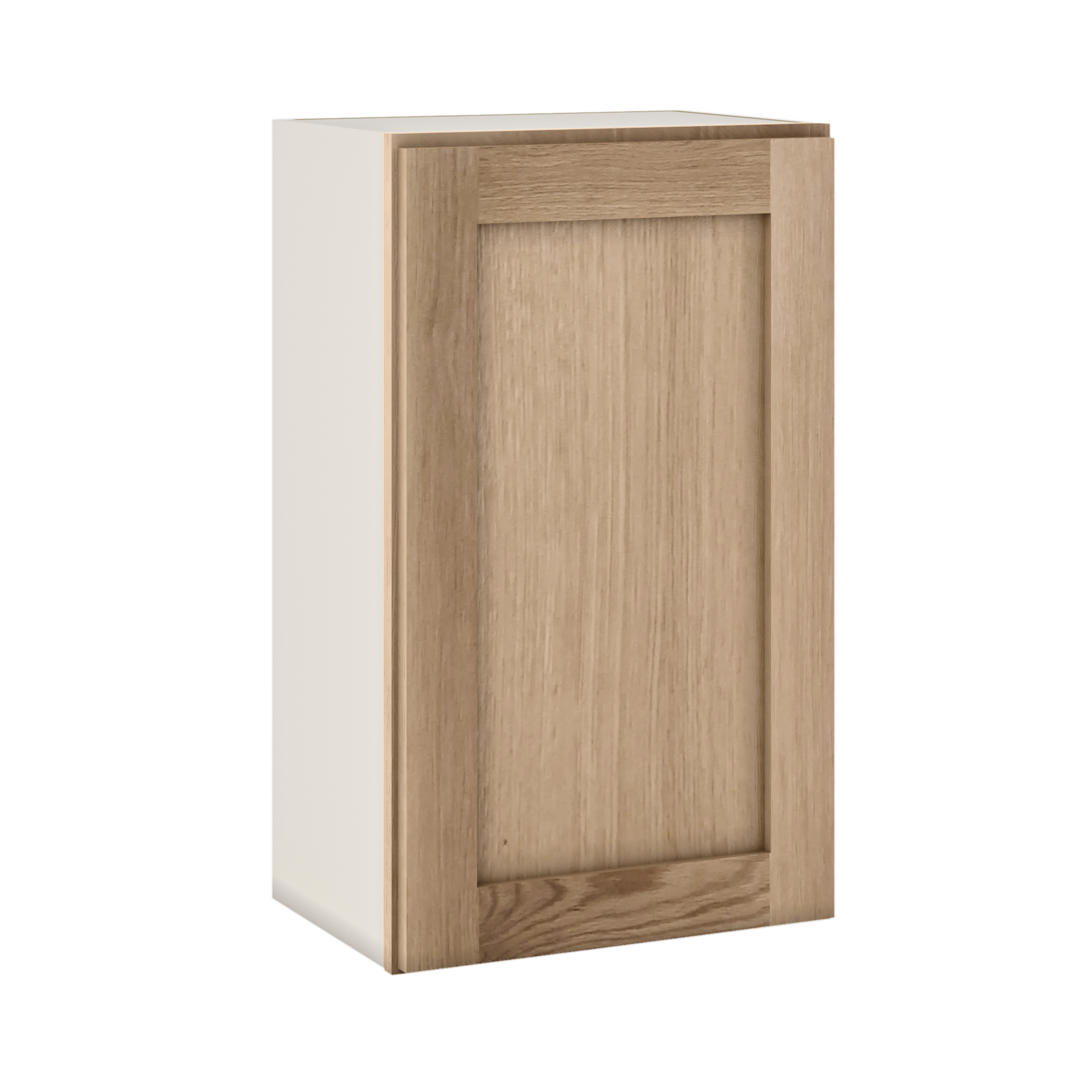 Natural white oak shaker wall cabinet 9"–30" RTA kitchen cabinet – view 7
