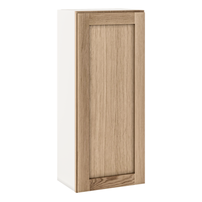 Natural white oak shaker wall cabinet 9"–42" RTA kitchen cabinet – view 7