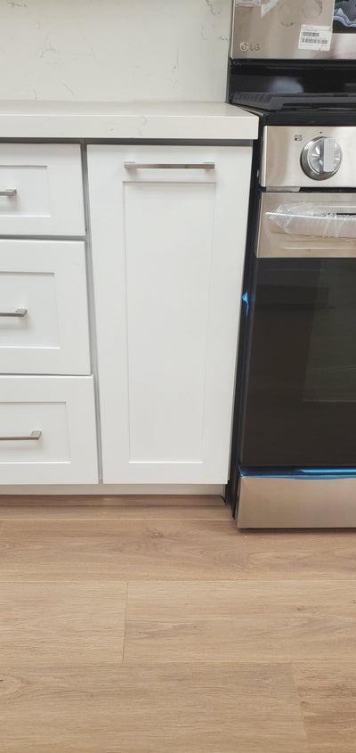 29 Newport White Double Shaker 1-1/4" Overlay Spice Rack Pull Out Base Cabinet 9" & 12" Wide