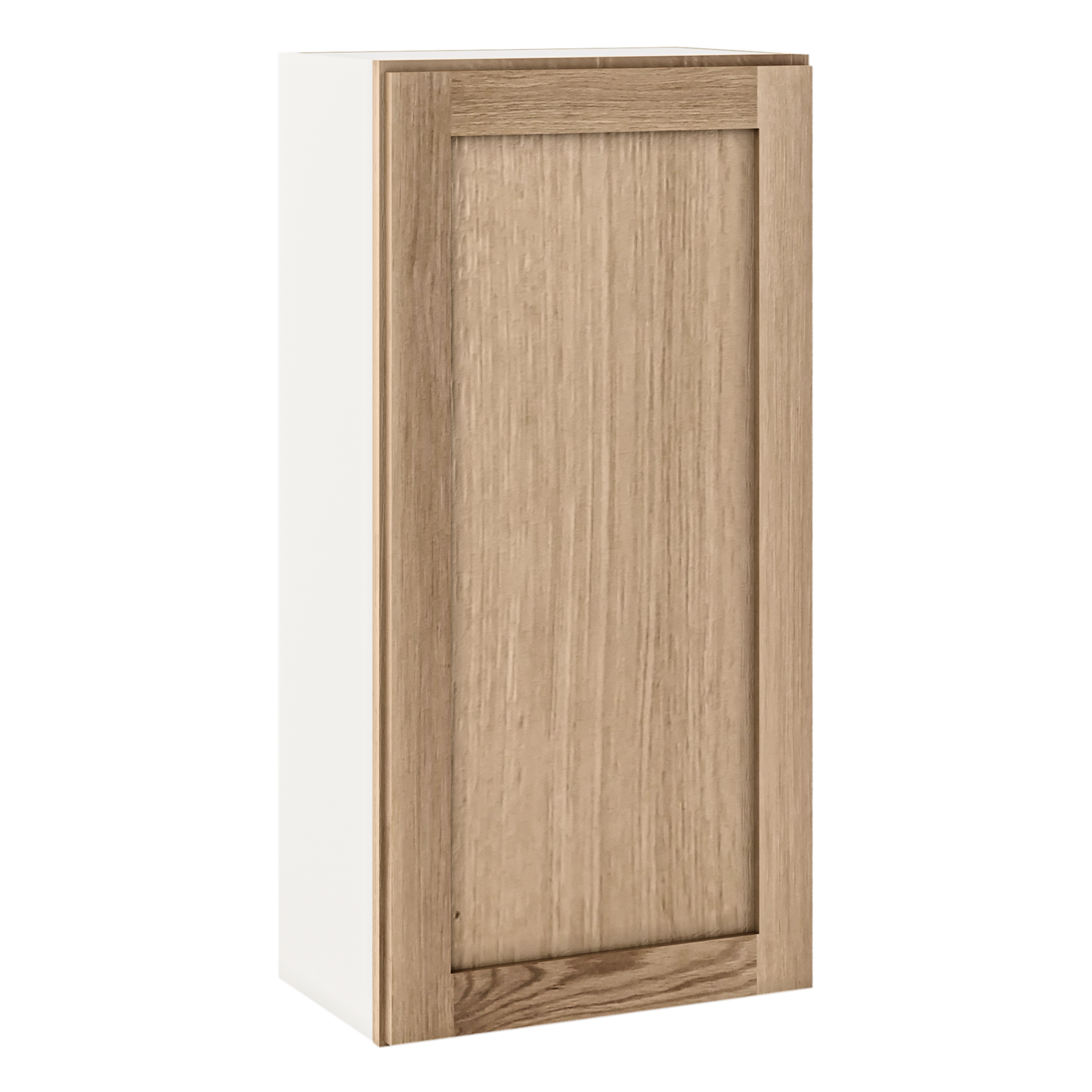 Natural white oak shaker wall cabinet 9"–42" RTA kitchen cabinet – view 9
