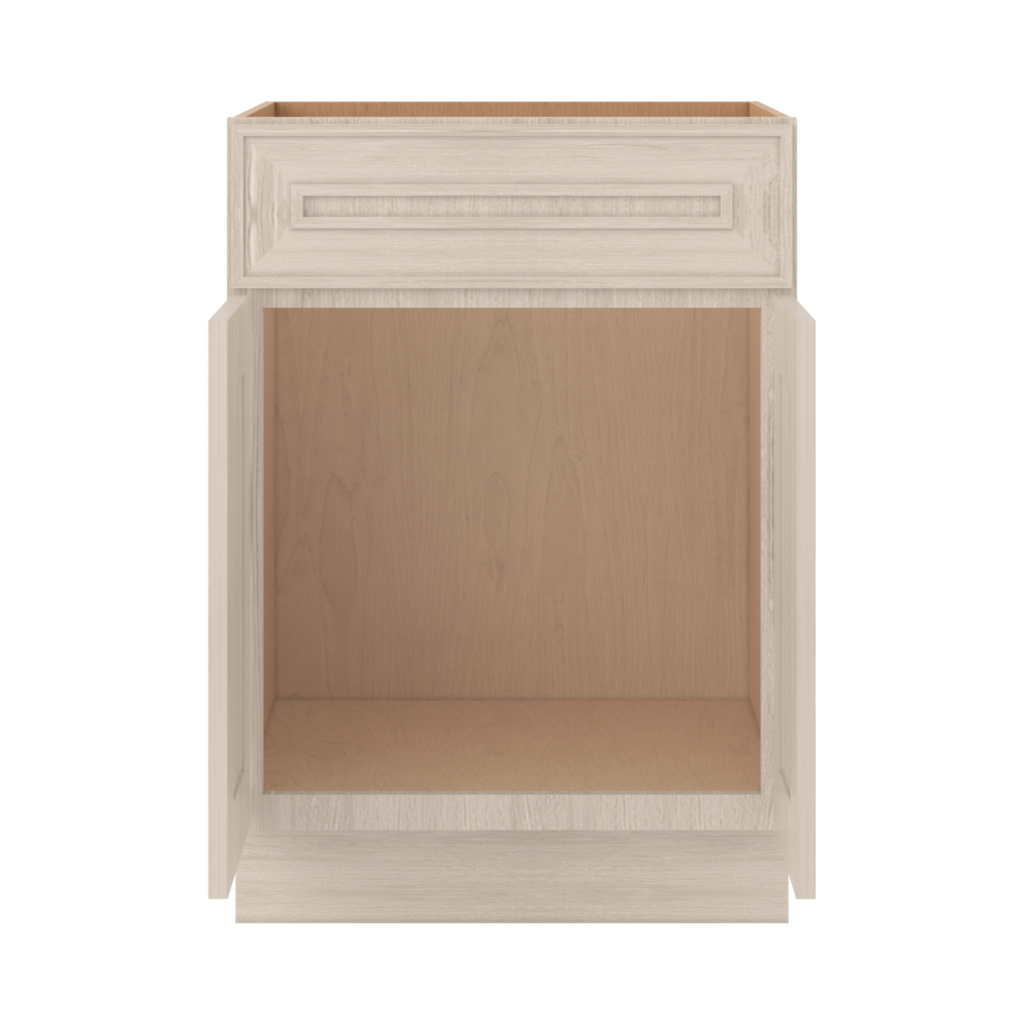 Vanity Sink Base 24", 30" & 36" x 34-1/2" Tall Ivory Elegant Craftsman Shaker 1-1/4" Overlay