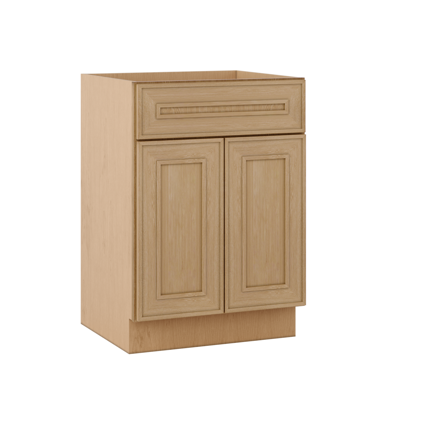 Vanity Sink Base 24", 30" & 36" x 34-1/2" Tall Elegant Oak Craftsman Shaker 1-1/4" Overlay
