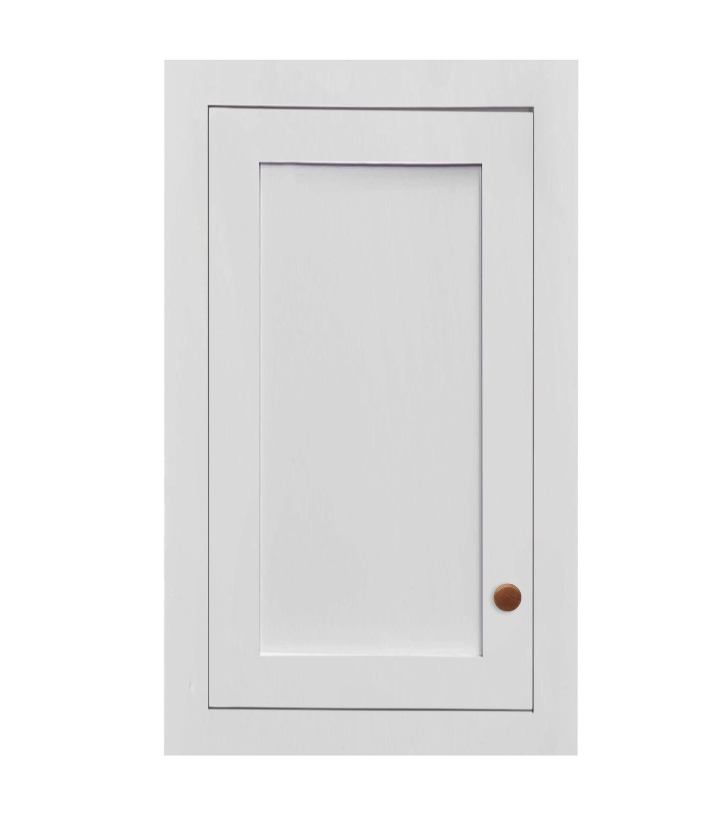 15" Wide Wall Cabinet - Single Door 9", 12", 15", 18", 21", 24", 27", 30", 33" & 36" Tall Custom Stacker Inset Shaker