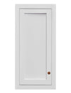 15" Wide Custom Stacker Snow White Inset Shaker Wall Cabinet - Single Door 9", 12", 15", 18", 21", 24" & 27" Tall