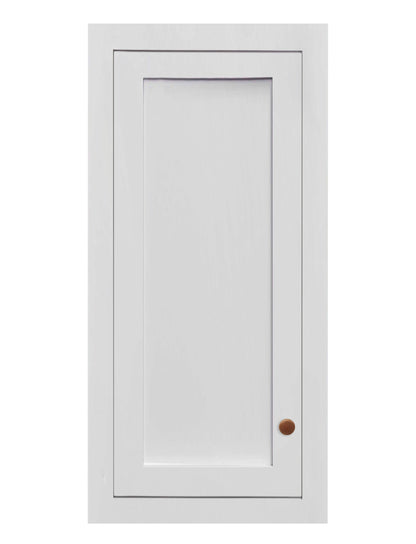 21" Wide Wall Cabinet - Single Door 9", 12", 15", 18", 21", 24" & 27" Tall Custom Stacker Inset Shaker