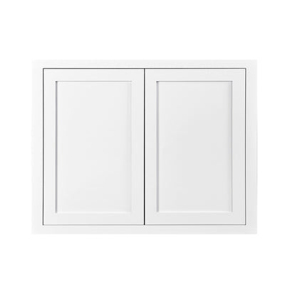30" Tall Wall Cabinet - Double Door 24", 27", 30", 33" & 36" Custom Inset Shaker