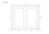 Dimensions for Glass Ready Inset Kitchen Cabinet 33 Wide 30 Tall