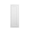 Custom 36" Tall Snow White Inset Shaker Wall Cabinet - Single Door 9", 12", 15", 18" & 21"
