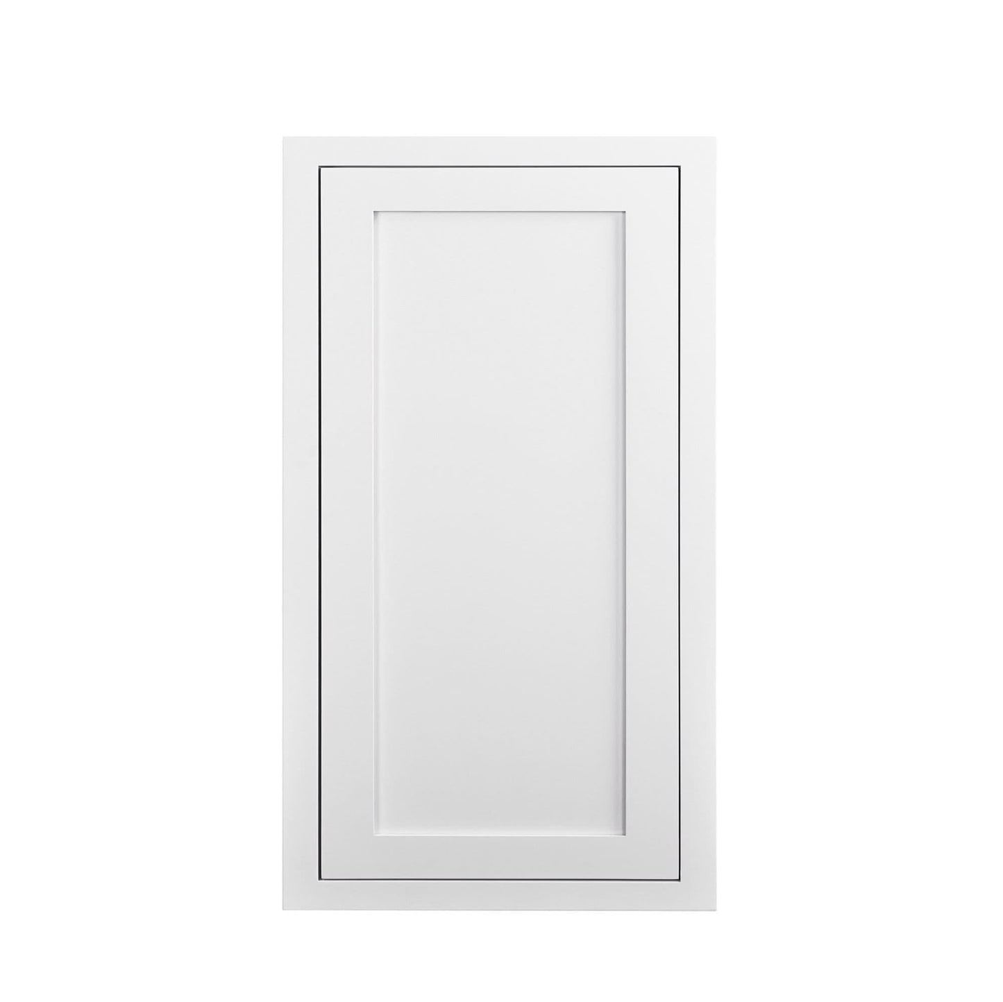 30" Tall Tuscan Gray Inset Shaker Wall Cabinet - Single Door 9", 12", 15", 18" & 21"