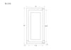 Dimensions for Glass Ready Inset Kitchen Cabinet 15" Wide 30" Tall