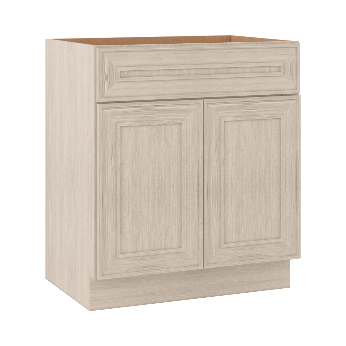 Vanity Sink Base 24", 30" & 36" x 34-1/2" Tall Ivory Elegant Craftsman Shaker 1-1/4" Overlay