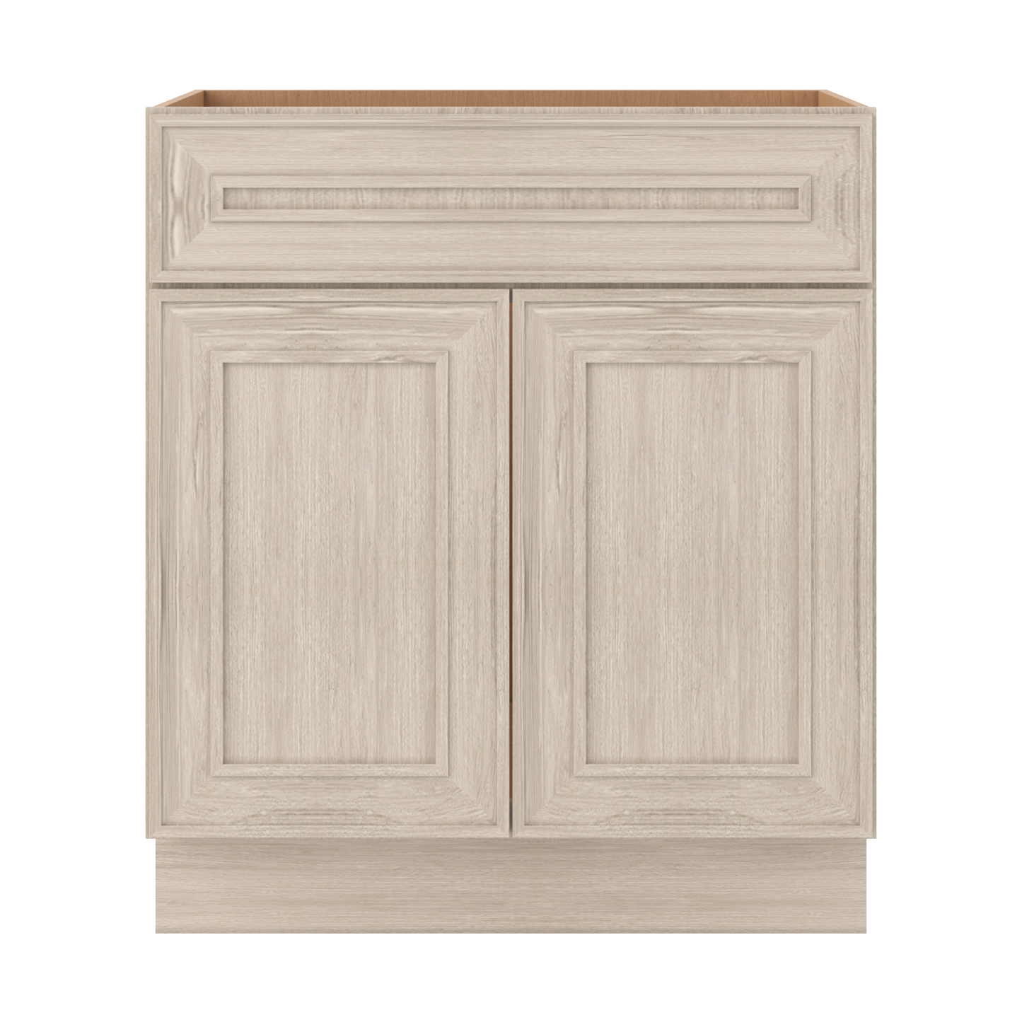 Vanity Sink Base 24", 30" & 36" x 34-1/2" Tall Ivory Elegant Craftsman Shaker 1-1/4" Overlay