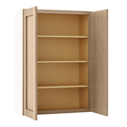 Natural white oak shaker wall cabinet 24"–42" RTA kitchen cabinet – view 6