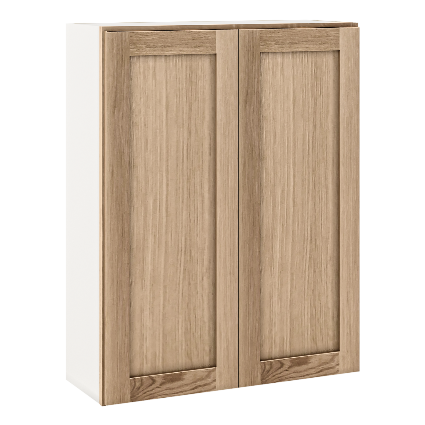 Natural white oak shaker wall cabinet 24"–42" RTA kitchen cabinet – view 7