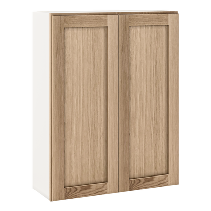 Natural white oak shaker wall cabinet 24"–42" RTA kitchen cabinet – view 7