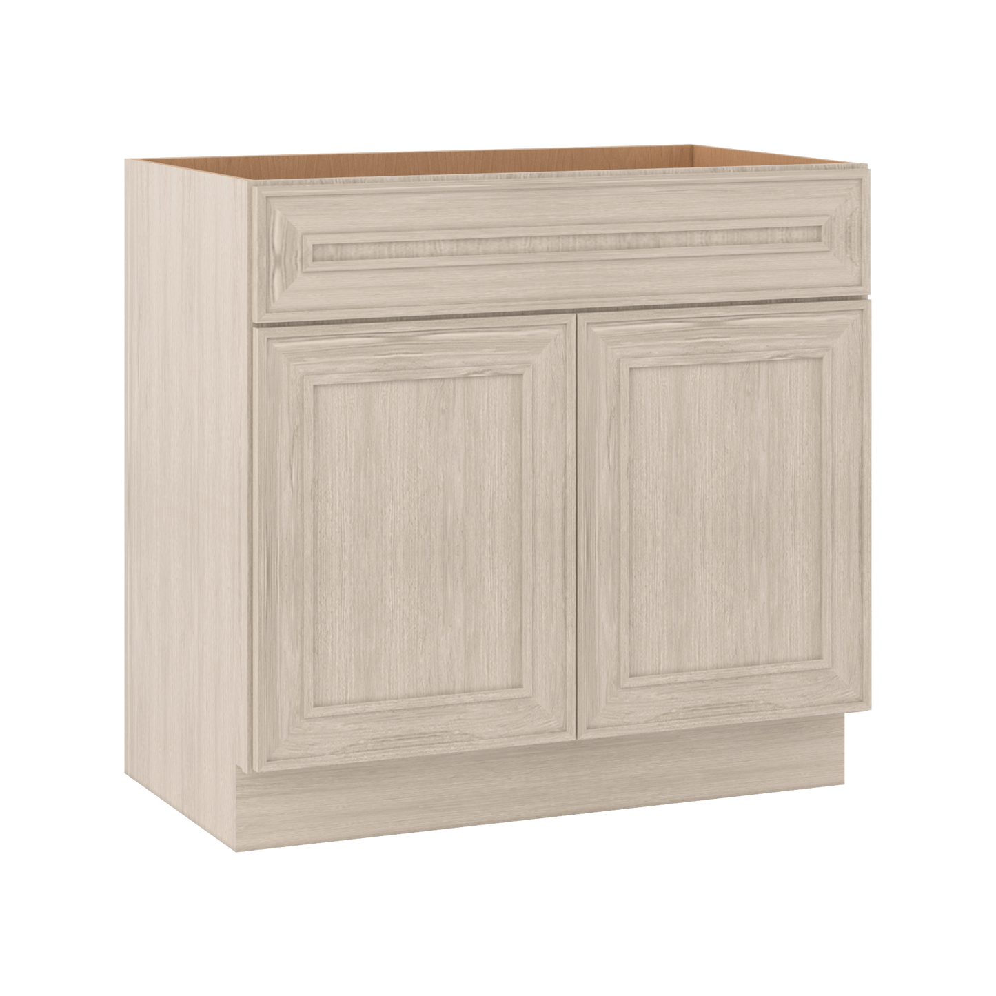 Vanity Sink Base 24", 30" & 36" x 34-1/2" Tall Ivory Elegant Craftsman Shaker 1-1/4" Overlay
