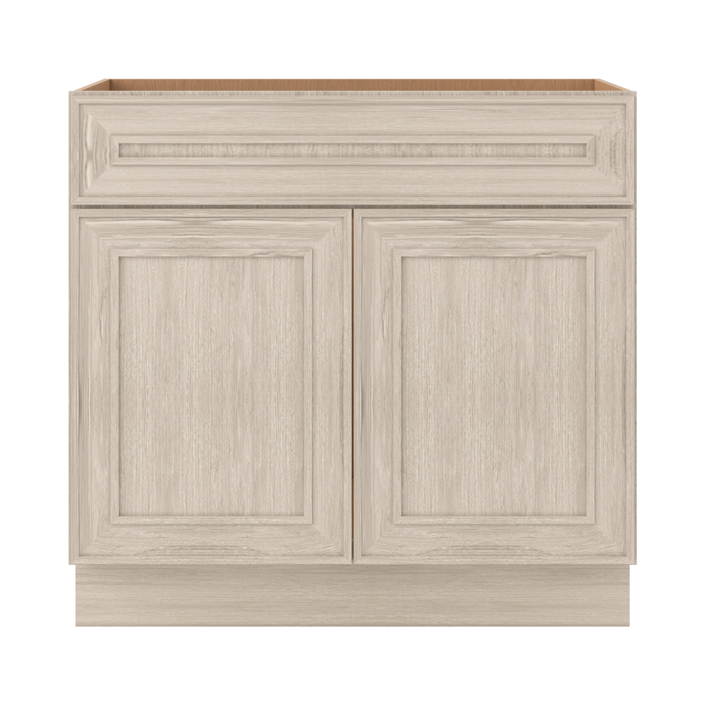 Vanity Sink Base 24", 30" & 36" x 34-1/2" Tall Ivory Elegant Craftsman Shaker 1-1/4" Overlay