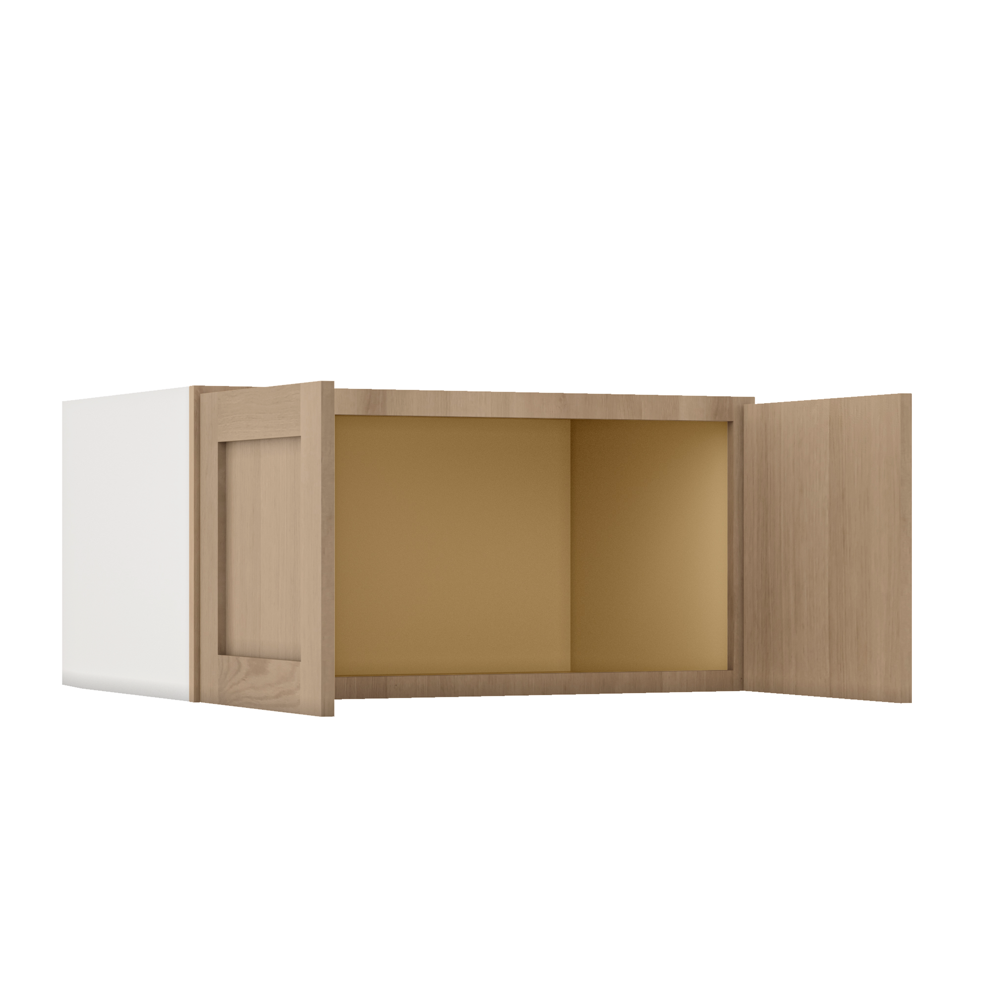 Natural white oak shaker wall cabinet 12"–36" RTA kitchen cabinet – view 6
