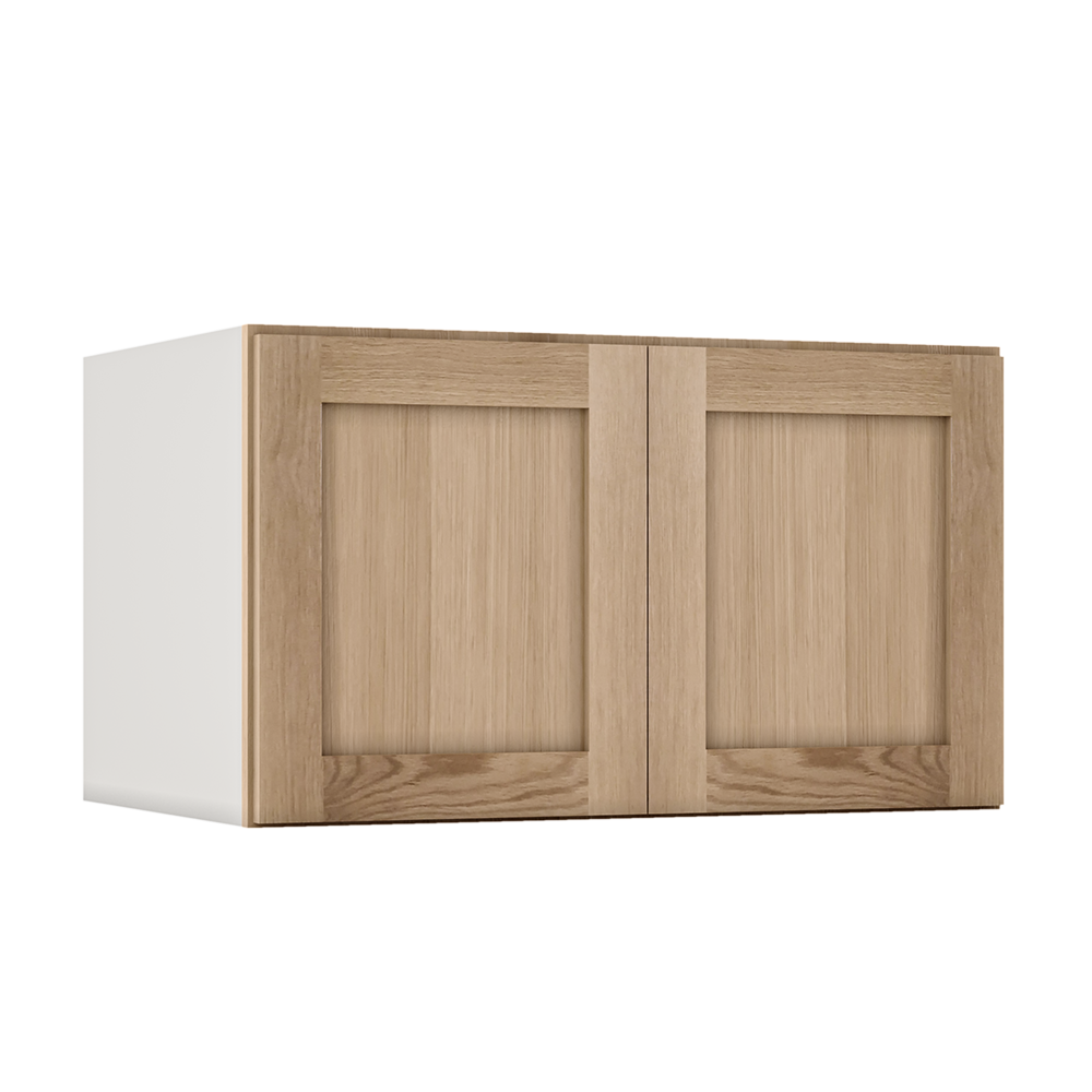 Natural white oak shaker wall cabinet 12"–36" RTA kitchen cabinet – view 7