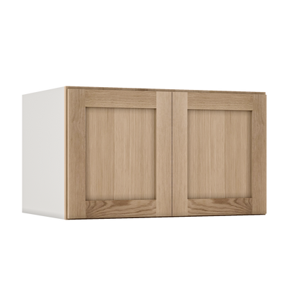 Natural white oak shaker wall cabinet 12"–36" RTA kitchen cabinet – view 7