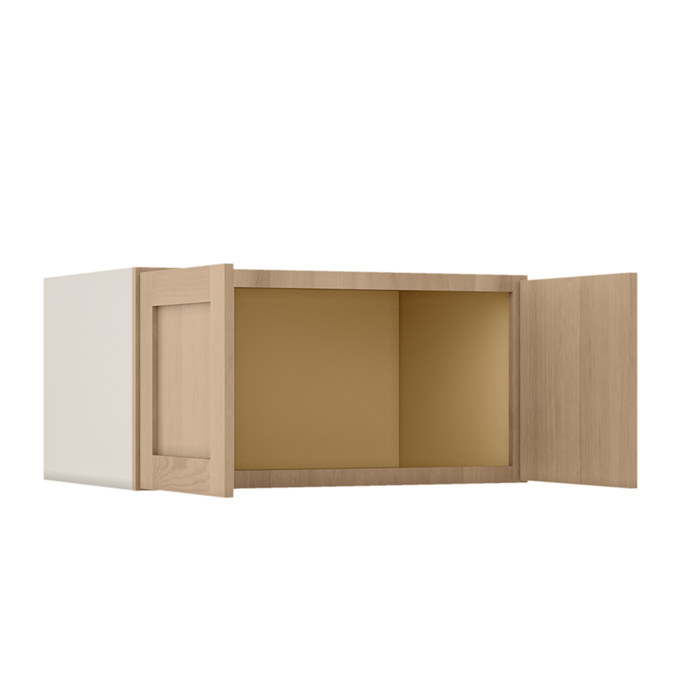 Natural white oak shaker wall cabinet 12"–36" RTA kitchen cabinet – view 8