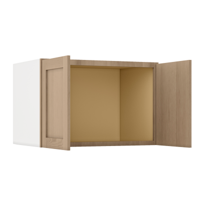 Natural white oak shaker wall cabinet 12"–36" RTA kitchen cabinet – view 10