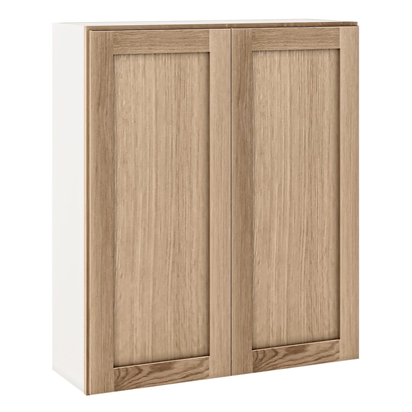 Natural white oak shaker wall cabinet 24"–42" RTA kitchen cabinet – view 9
