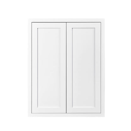 42" Tall Wall Cabinet - Double Door 24", 27", 30", 33" & 36" Wide Custom Inset Shaker