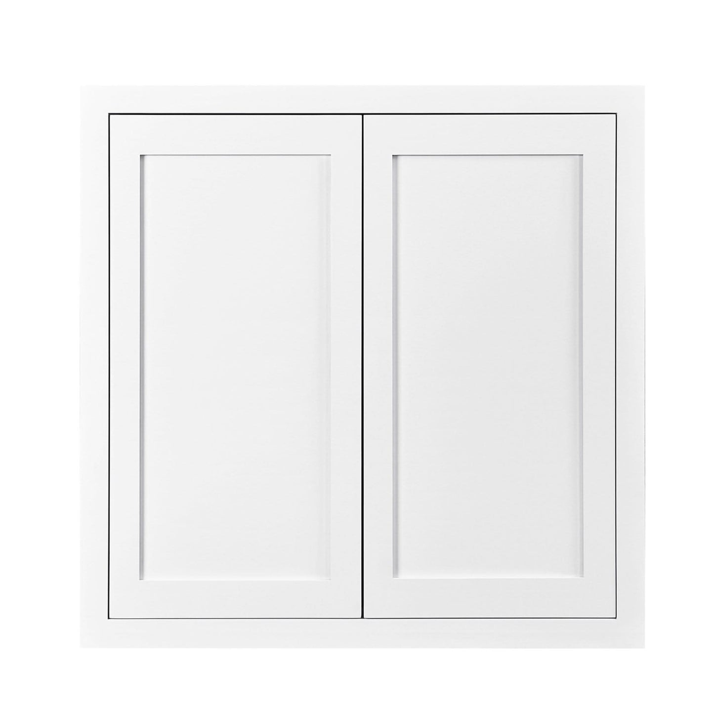 42" Tall Wall Cabinet - Double Door 24", 27", 30", 33" & 36" Wide Custom Inset Shaker
