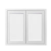 Glass Ready Custom 48" Tall Inset Shaker Wall Cabinet - Double Door 24", 27", 30", 33" & 36"