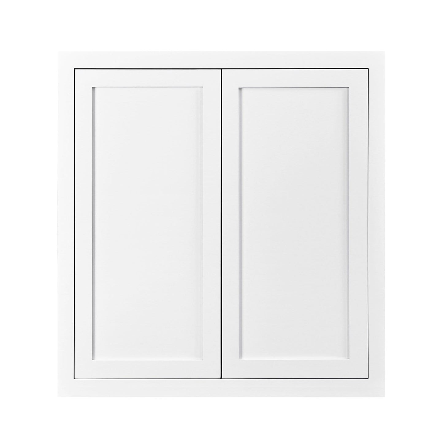 42" Tall Wall Cabinet - Double Door 24", 27", 30", 33" & 36" Wide Custom Inset Shaker