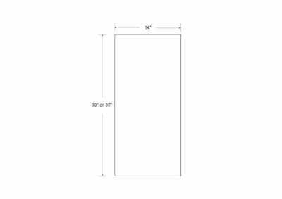 42" Tall Custom Inset Shaker Wall Cabinet - Double Door 24", 27", 30", 33" & 36" Wide