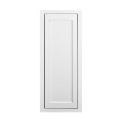 39" Tall Inset Shaker Wall Cabinet - Single Door 9", 12", 15", 18" & 21"