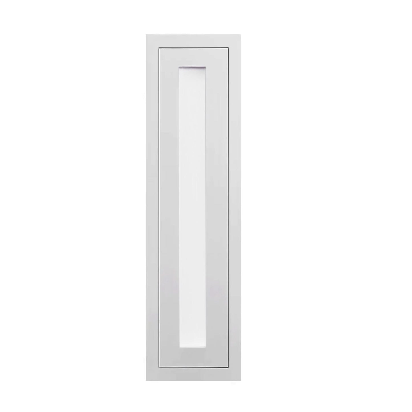 39" Tall Glass Ready Inset Shaker Wall Cabinet - Single Door 9", 12", 15", 18" & 21"