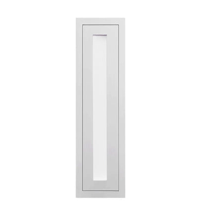 39" Tall Glass Ready Inset Shaker Wall Cabinet - Single Door 9", 12", 15", 18" & 21"