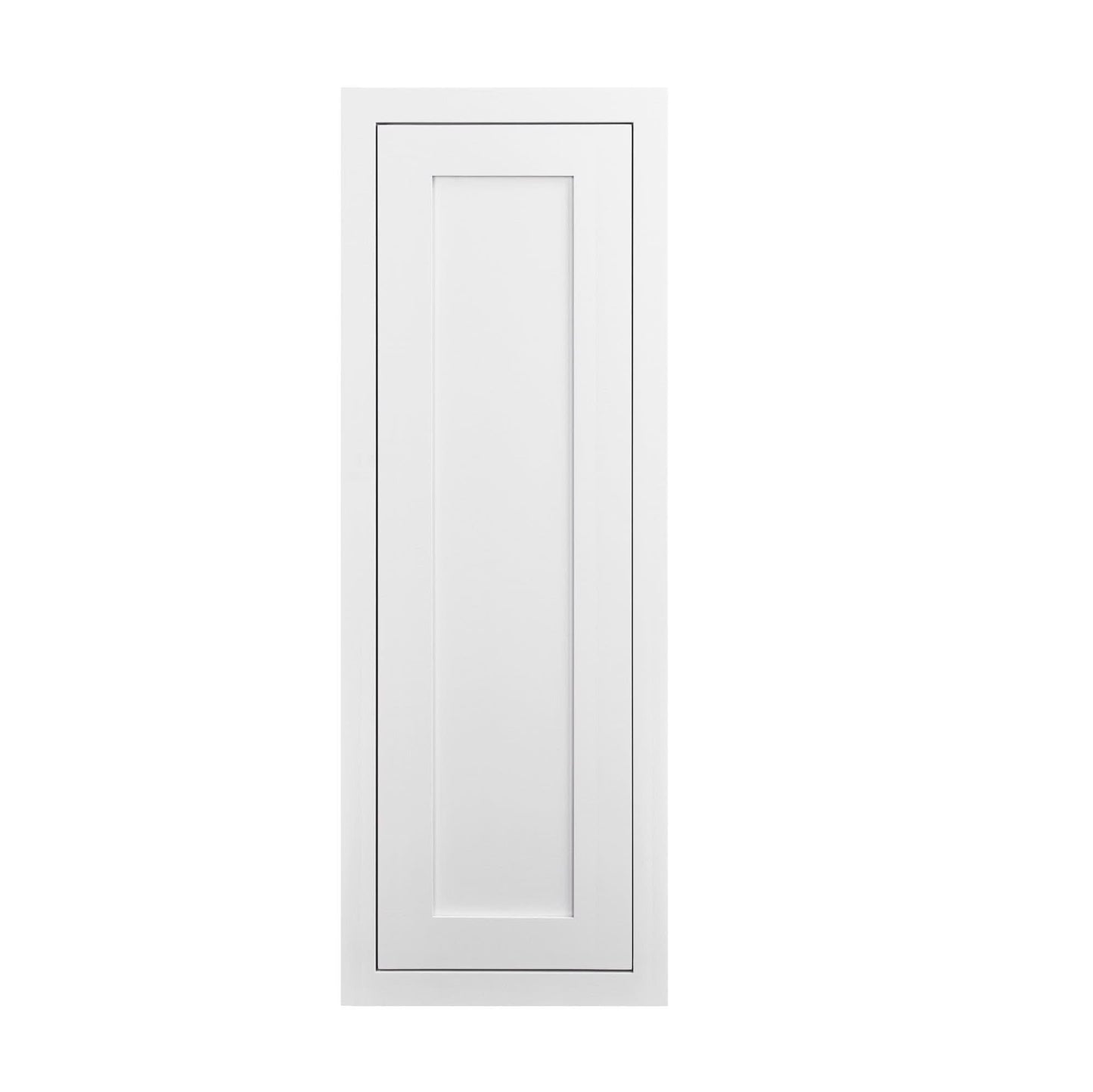 39" Tall Inset Shaker Wall Cabinet - Single Door 9", 12", 15", 18" & 21"