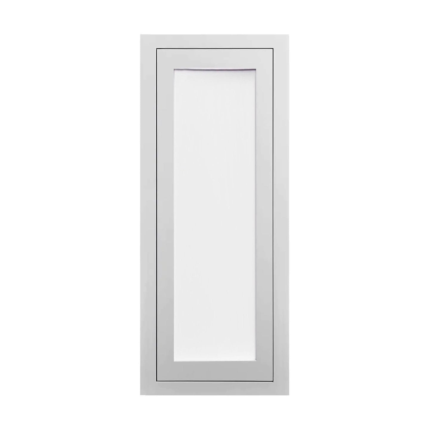 39" Tall Glass Ready Inset Shaker Wall Cabinet - Single Door 9", 12", 15", 18" & 21"