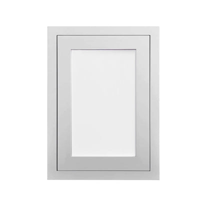 39" Tall Glass Ready Inset Shaker Wall Cabinet - Single Door 9", 12", 15", 18" & 21"