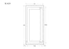 39" Tall Custom Inset Shaker Wall Cabinet - Single Door 9", 12", 15", 18" & 21"