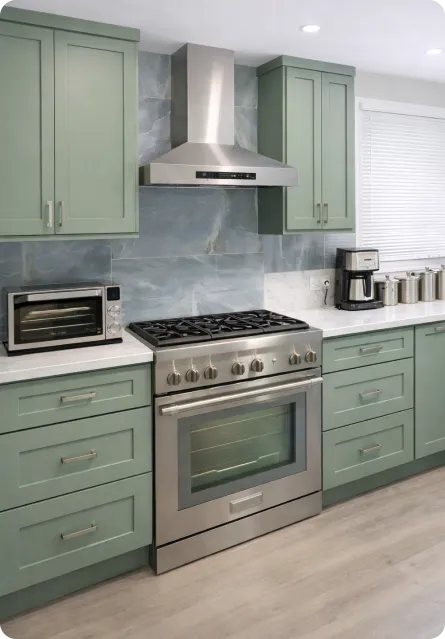 Sage Green 1-1/4" Overlay Shaker