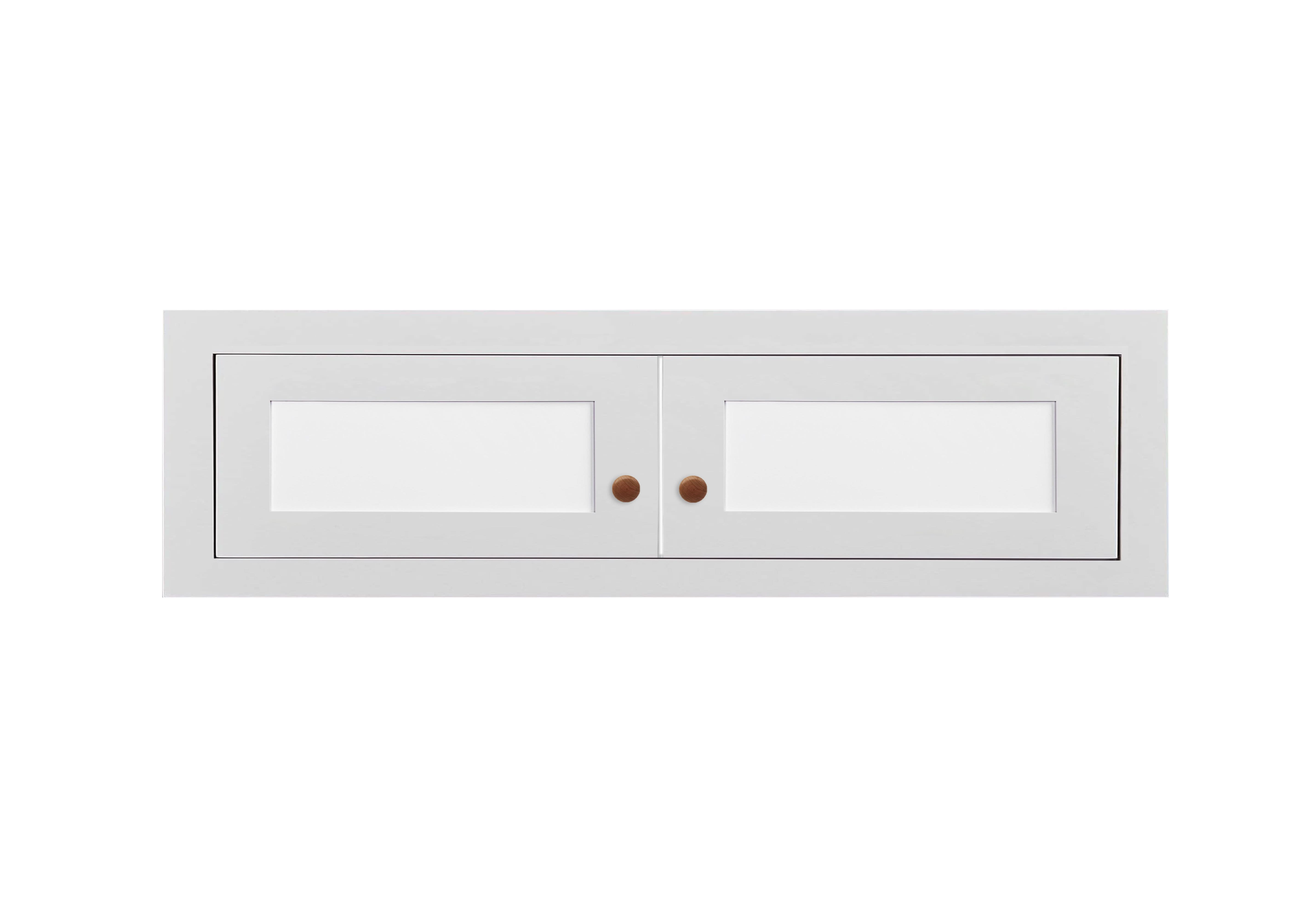 24" Wide Wall Cabinet - Single Door 12", 15", 18", 21"& 24" Tall Custom Color Glass Ready Inset Shaker