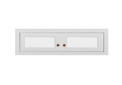 24" Wide Wall Cabinet - Single Door 12", 15", 18", 21"& 24" Tall Custom Color Glass Ready Inset Shaker