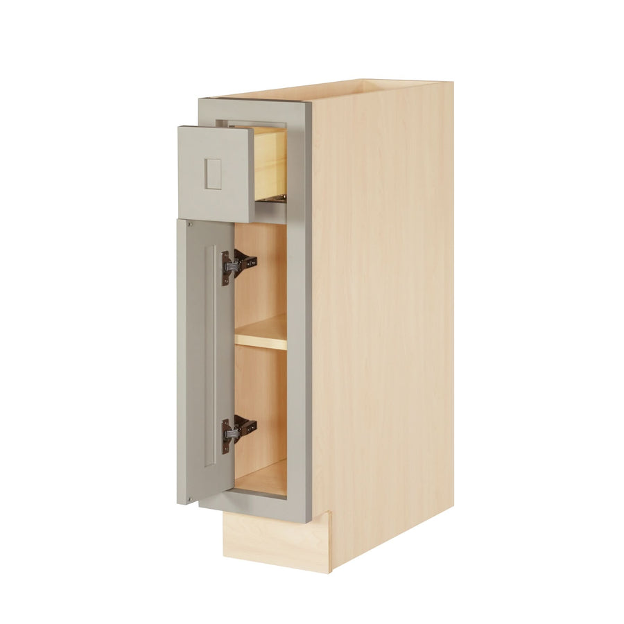 Inset Shaker Tuscan Gray Inset Shaker Base Cabinet - Single Door 9