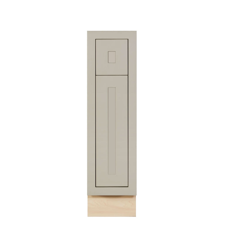 Tuscan Gray Inset Shaker Base Cabinet - Single Door 9
